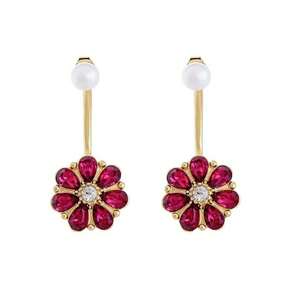 Jigdaliag Jewelry - Flower Pearl Vintage Gold  Drop & Dangle Earrings